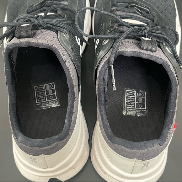 On Cloud Cloud Ultra Trail Running Shoes Womens Sz 7.5 Black & White - Picture 10 of 14